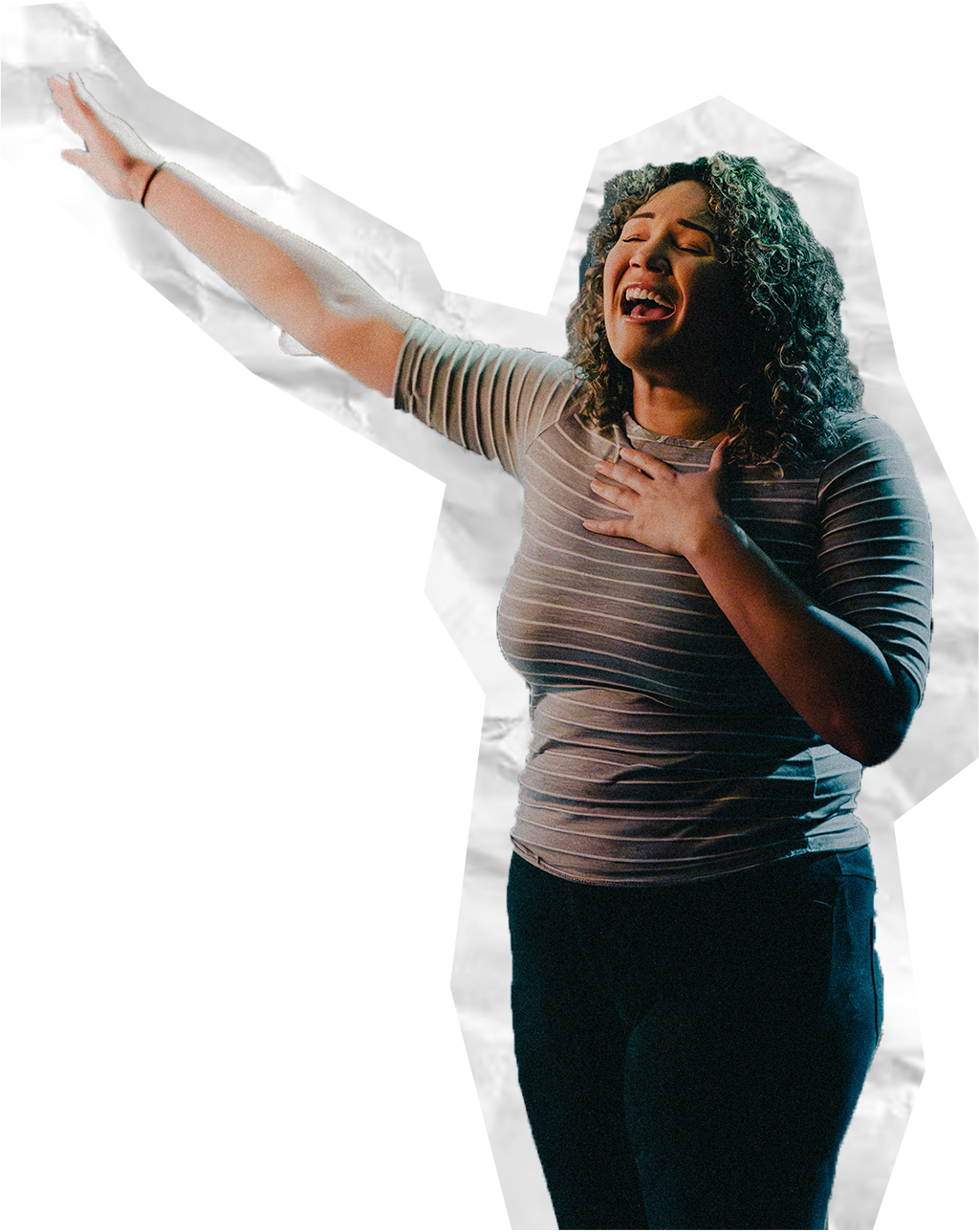 Person worshipping