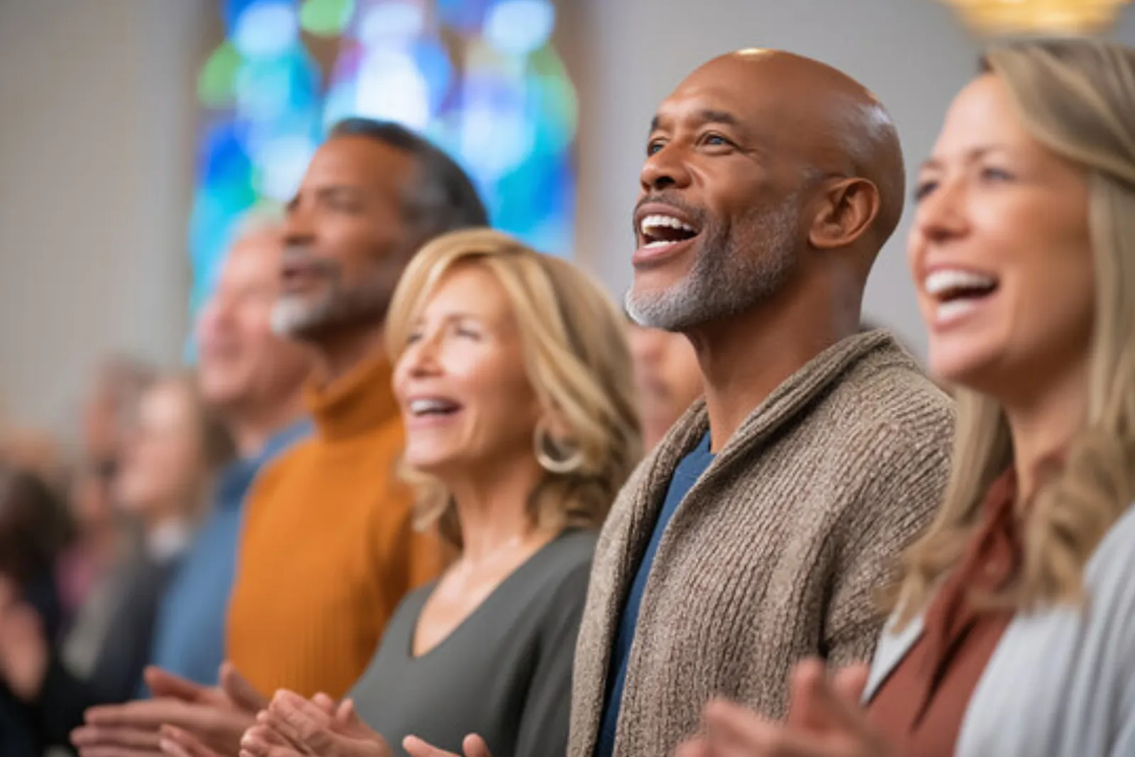 Community gathered for worship at New Wine Church Lynchburg