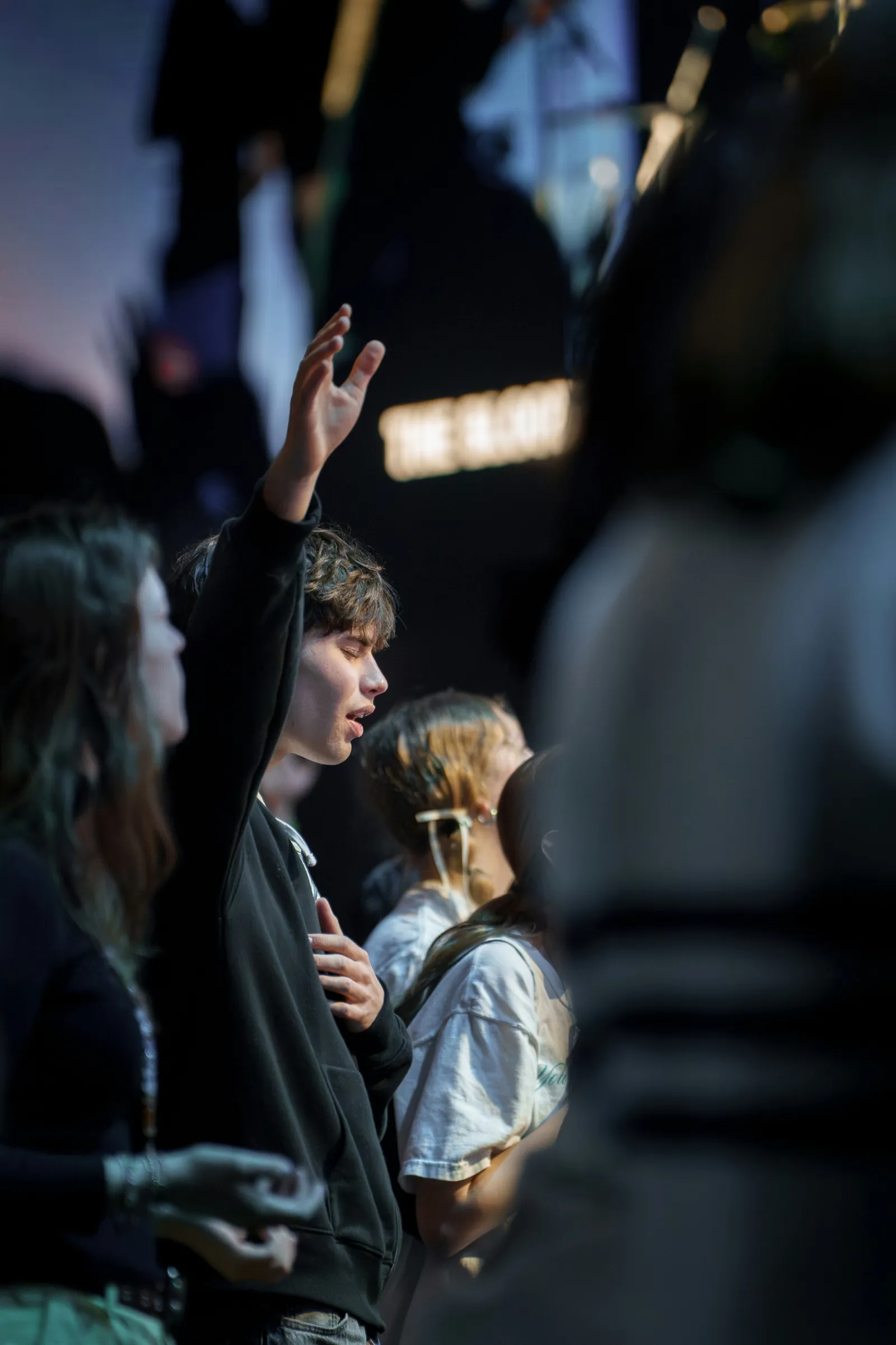 Worshipper transformed by a relationship with Jesus at New Wine Church