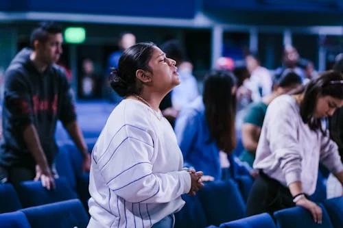 People in worship